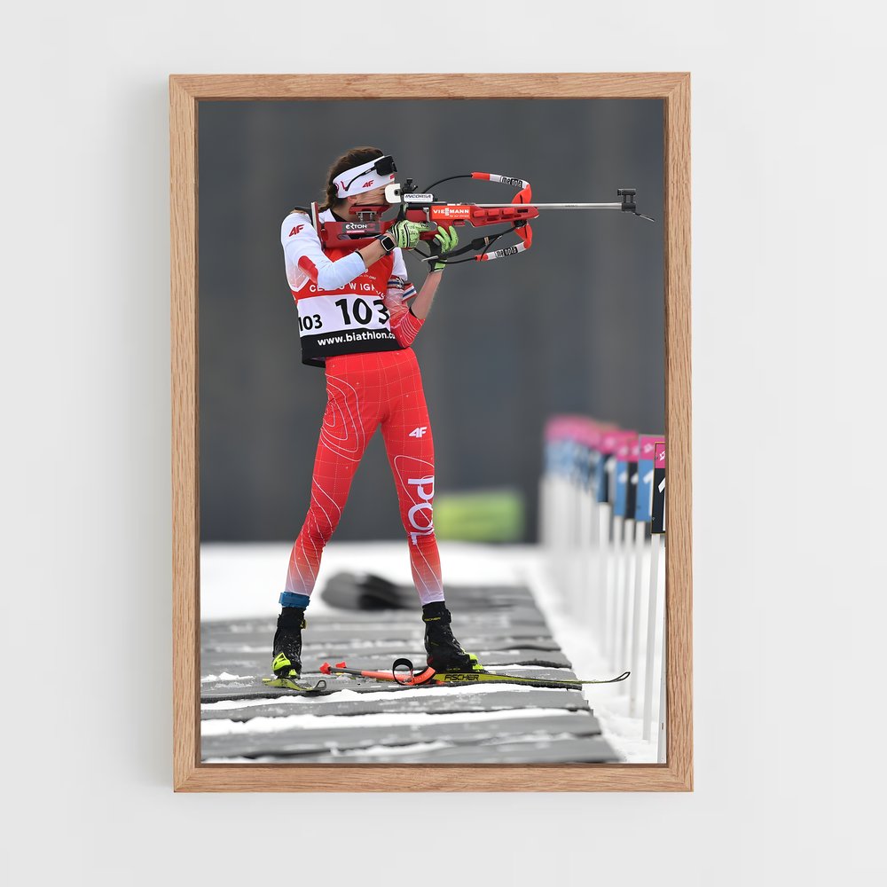 Poster Maîtresse des Neiges – affiche Biathlon (vue 4)